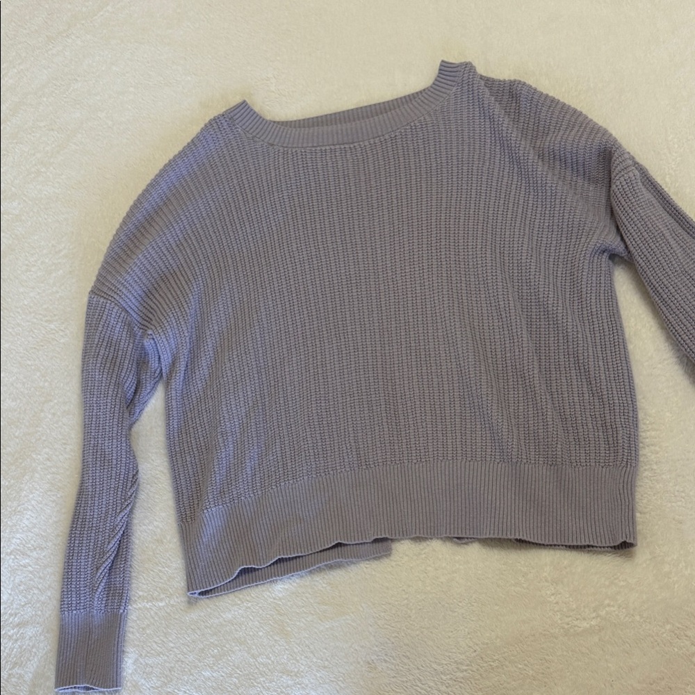 Pink Rose Lavender Crew Neck Sweater